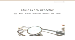 Desktop Screenshot of biblebasedmedicine.com